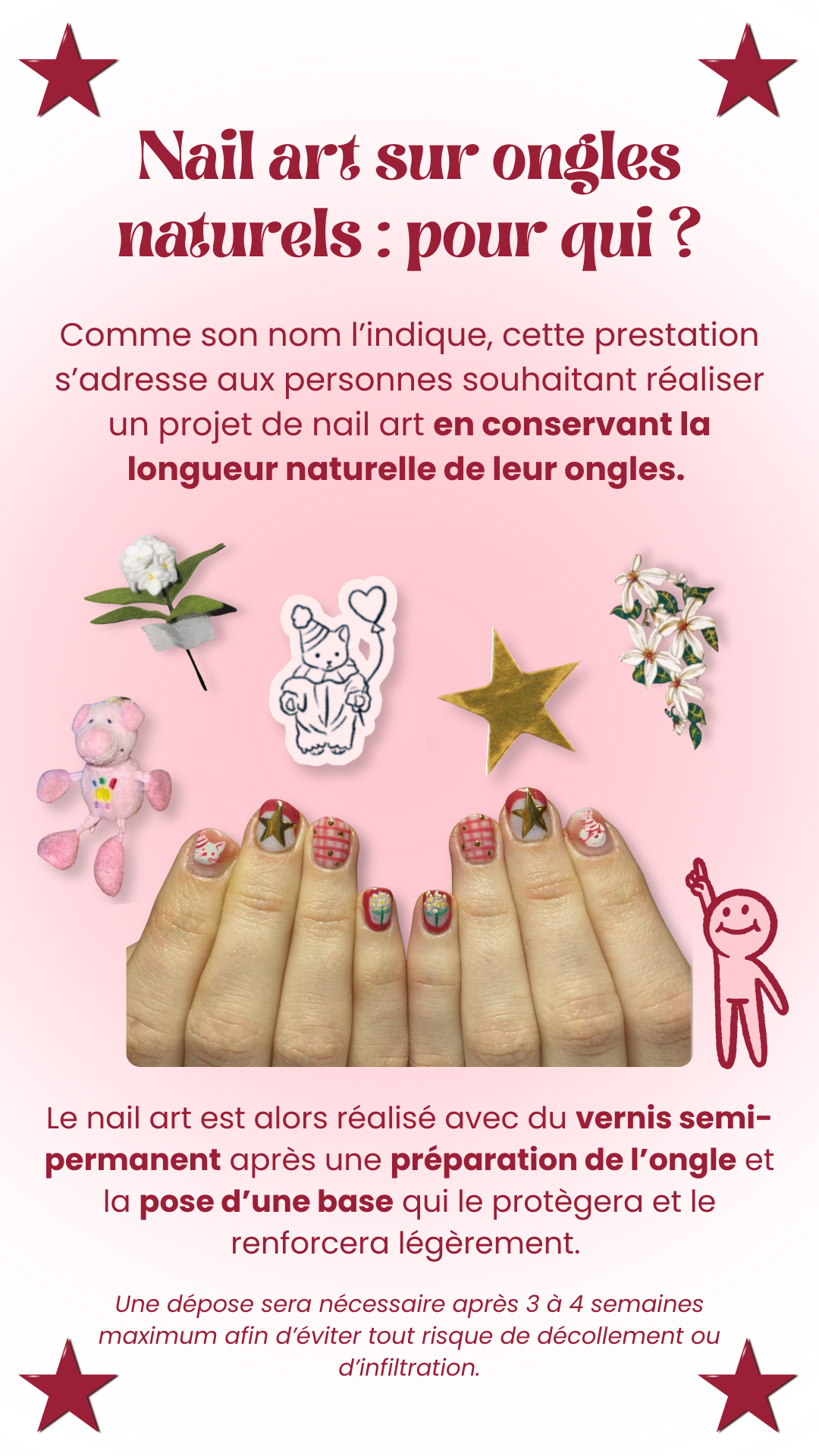 Nail art sur ongles naturels