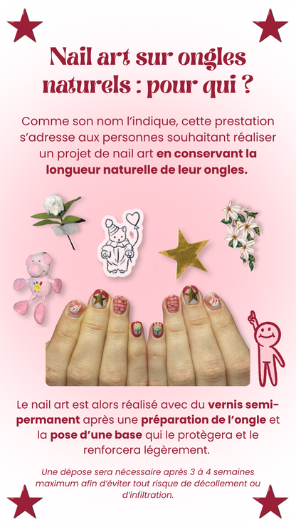 Nail art sur ongles naturels