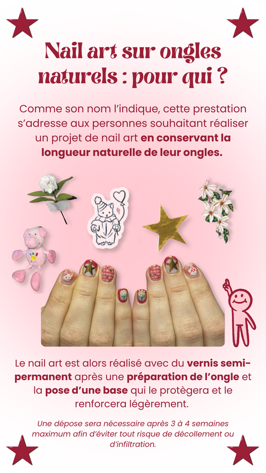 Nail art sur ongles naturels